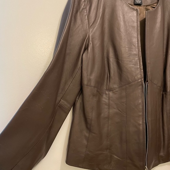 Style & Co Leather Jacket - Picture 4 of 8